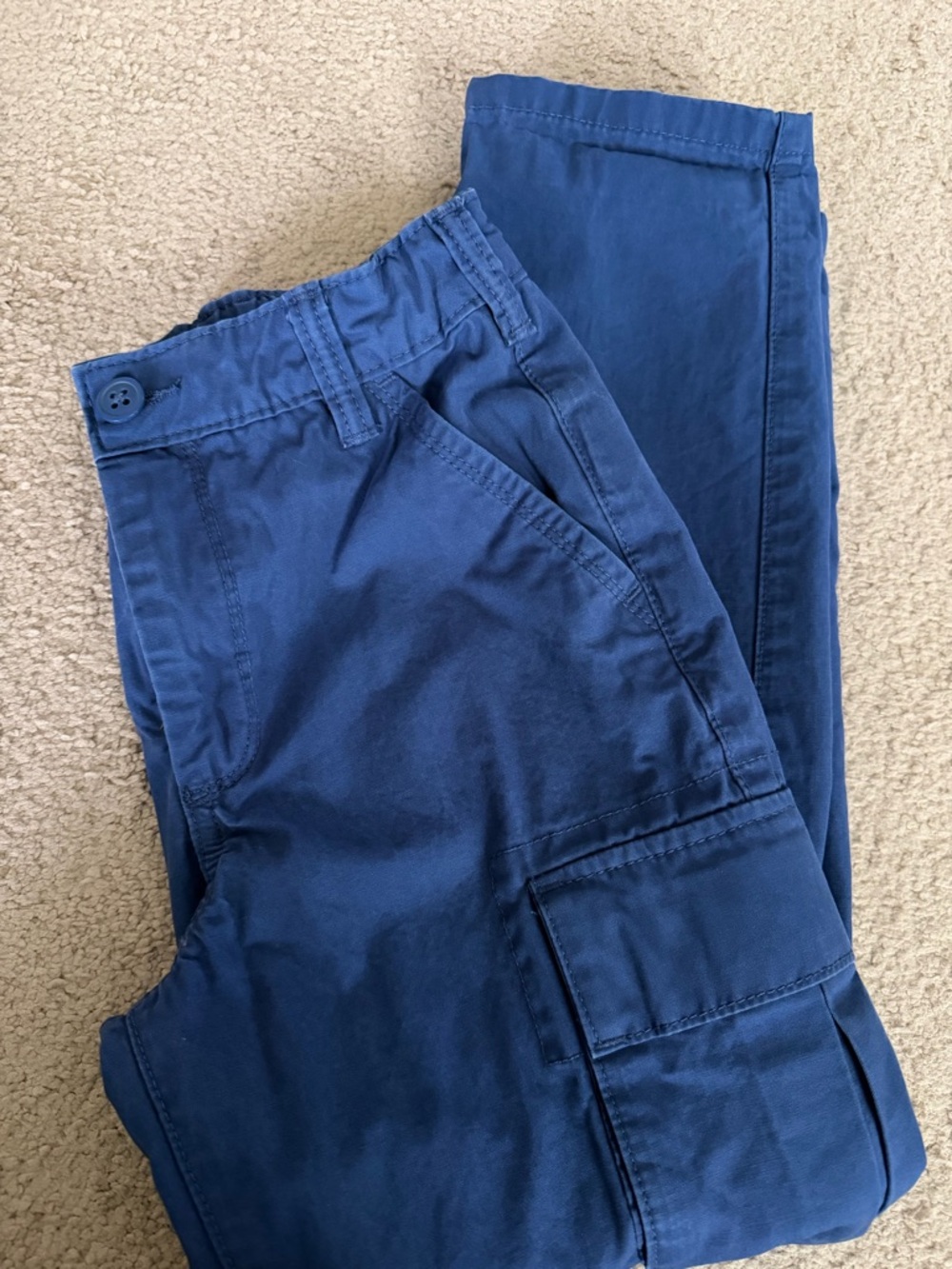 GAP Boys Blue Cargo Pants - Classic Utility Style